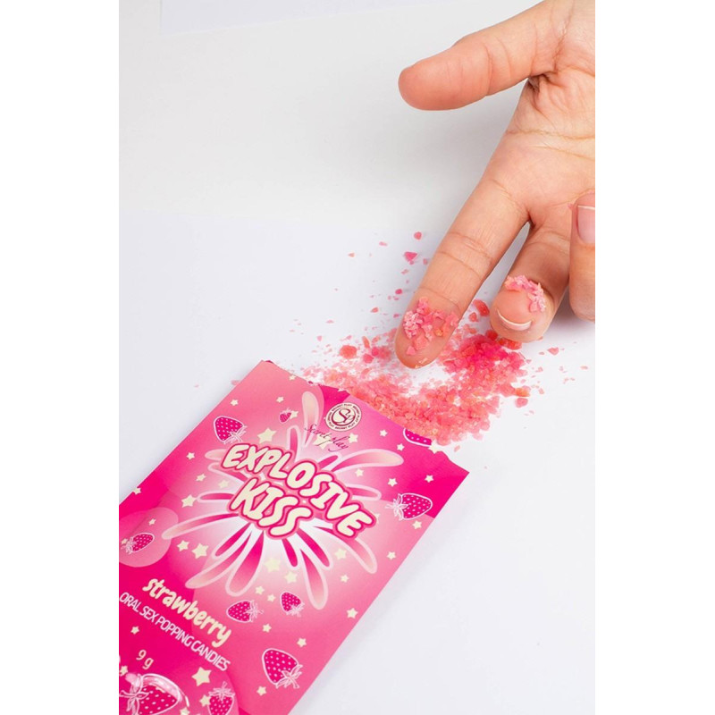 Стріляючі цукерки Secret Play Explosive Kiss Strawberry, 9 гр