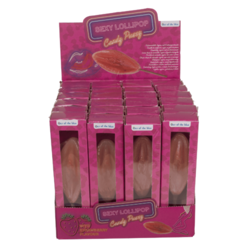 Льодяник OOTB Sexy Lollipop Candy Pussy Strawberry, 45 г
