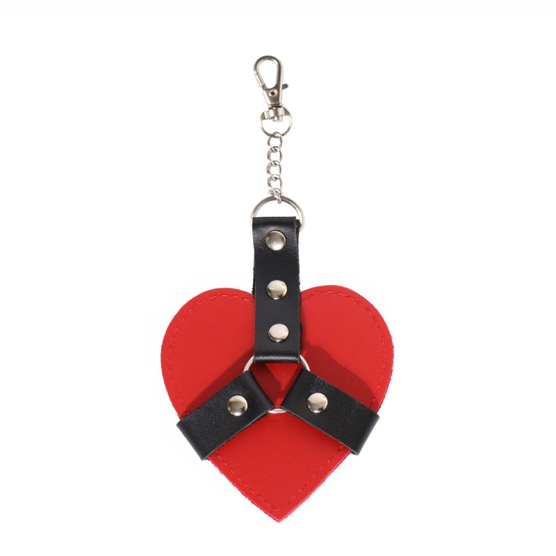 Брелок на карабине для ключей Art of Sex Chained Heart, Красный