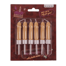 Свічки у вигляді пеніса OOTB Penis Candles Flesh, 6 шт.