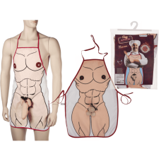 Кухонний фартух з плюшевим пенісом OOTB Sexy Apron Male Body With Plush Penis