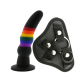 Страпон жіночий райдужний Dreamtoys Colourful Love Strap On Solid Dildo