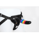 Страпон жіночий райдужний Dreamtoys Colourful Love Strap On Solid Dildo