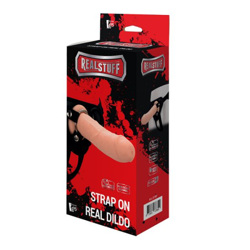 Реалистичный страпон Dreamtoys Realstuff Strap On Real Dildo L