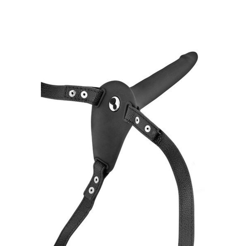 Страпон с вибрацией Fetish Tentation Vibrating Strap-On with Dildo Черный