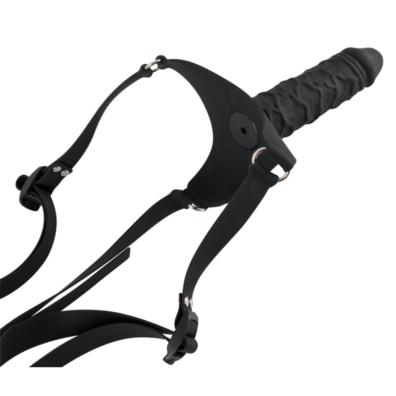 Жіночий Страпон You2Toys Silicone Strap-on Чорний