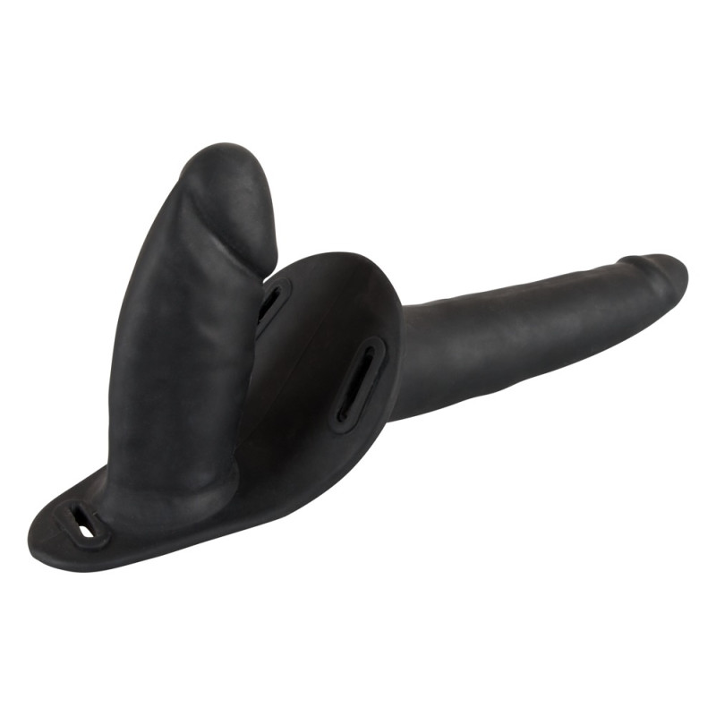 Женский страпон You2Toys Double Strap On Black Silicone