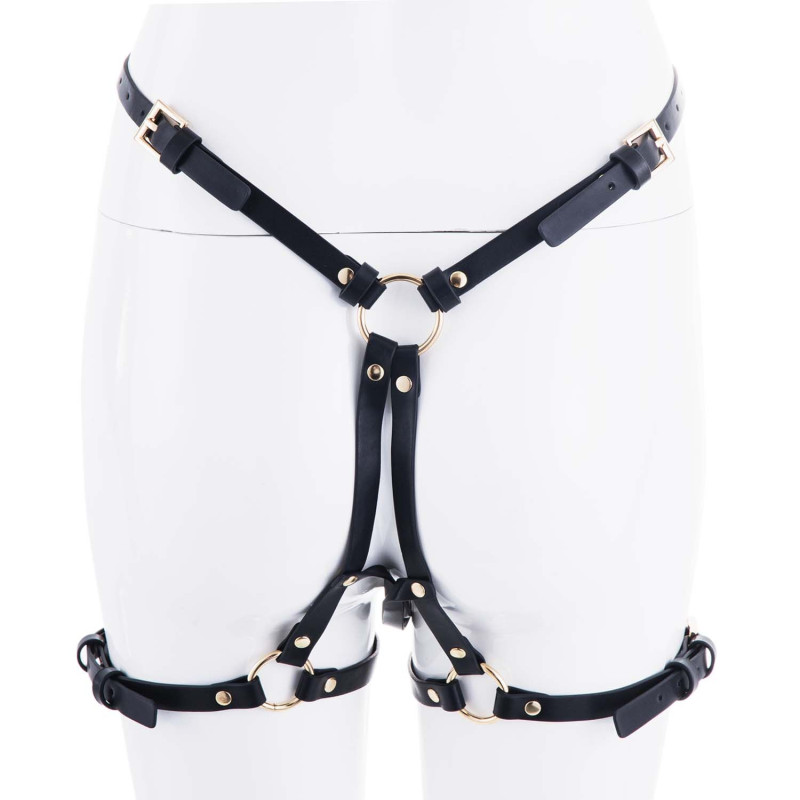 Страпон LOCKINK SEVANDA Queen Sheba Strapon Golden Dildo, регульовані кріплення, силіконовий дилдо