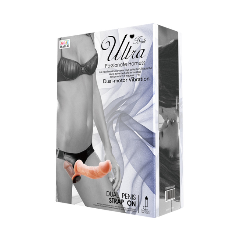 Страпон LyBaile Ultra Vibrating Dual Penis Strap On