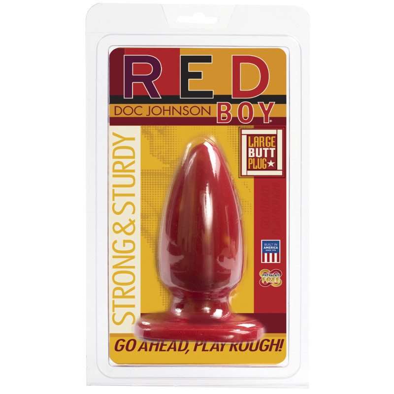 Анальная пробка Doc Johnson Red Boy Large 5 Inch