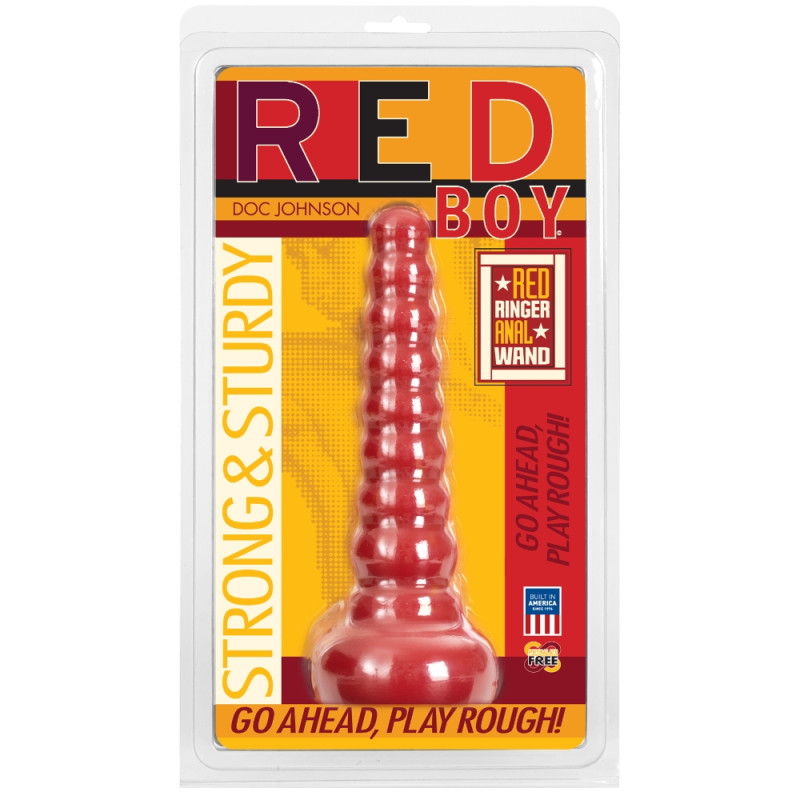 Анальная пробка Doc Johnson Red Boy Red Ringer Anal Wand