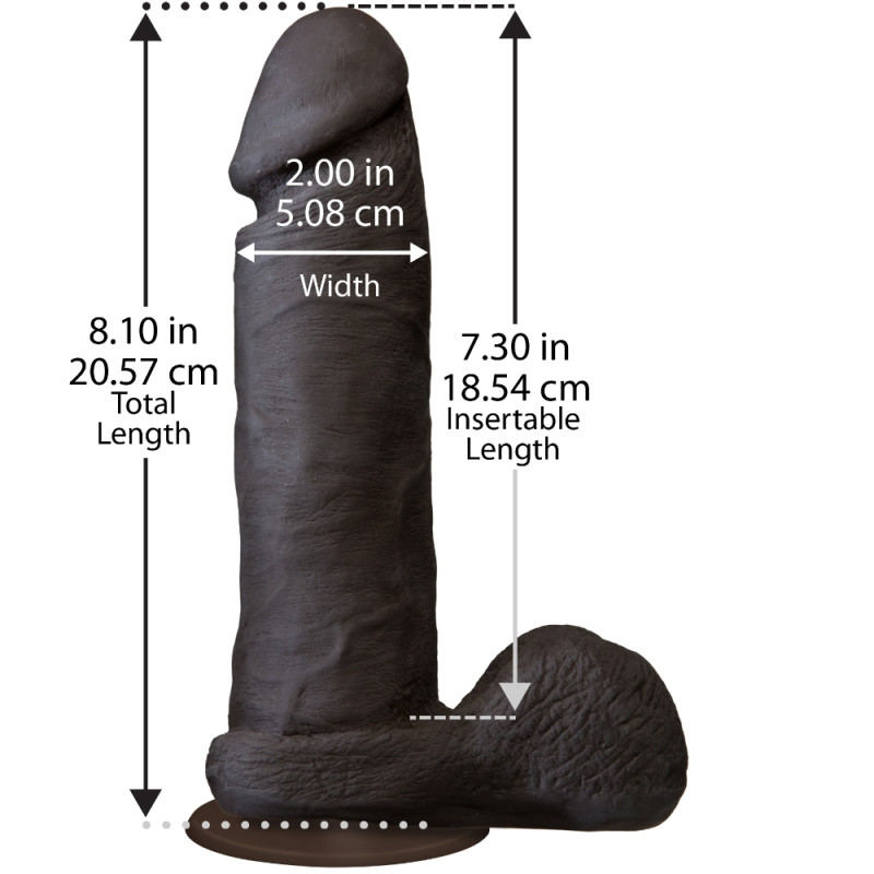 Фаллоимитатор Doc Johnson The Realistic Cock 8 inch Черный