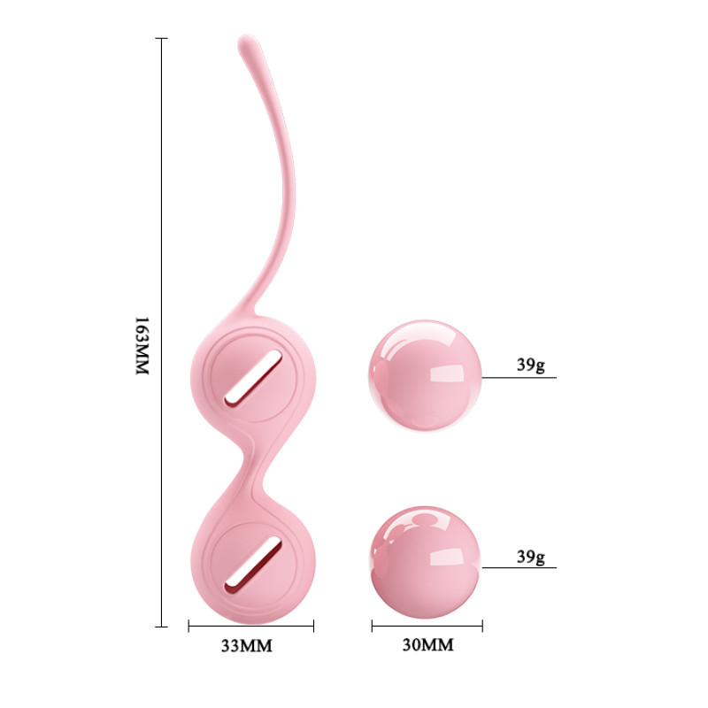 Вагінальні кульки Pretty Love Kegel Tighten Up I Pink