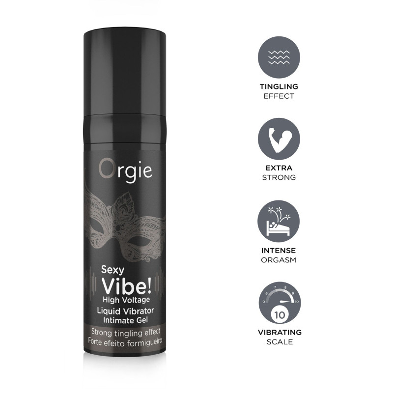 Рідкий вібратор Orgie SEXY VIBE! HIGH VOLTAGE 15 мл