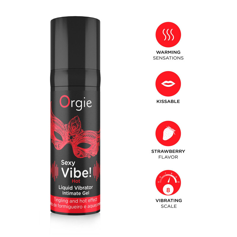 Рідкий вібратор Orgie SEXY VIBE! HOT 15 мл
