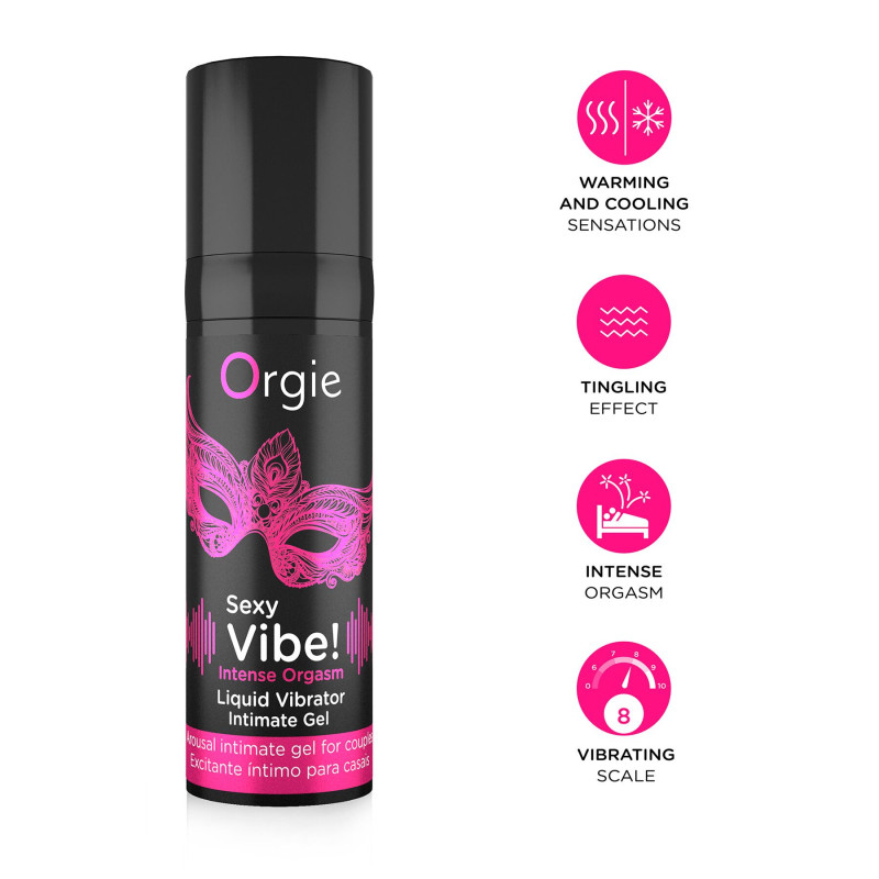 Рідкий вібратор Orgie SEXY VIBE! INTENSE ORGASM 15 мл