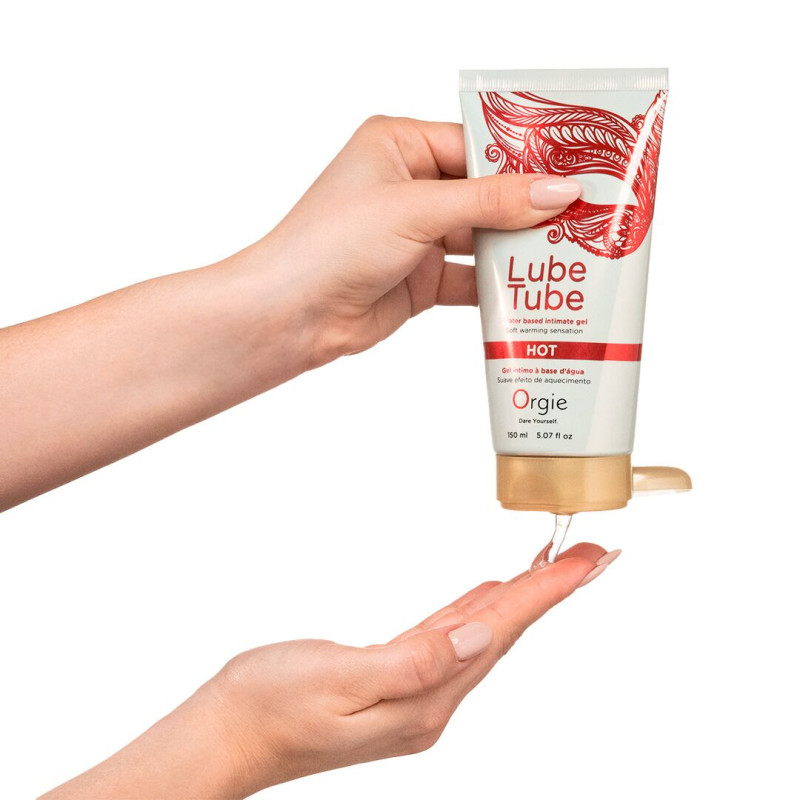 Согревающая смазка для секса Orgie на водной основе Lube Tube Hot 150 мл