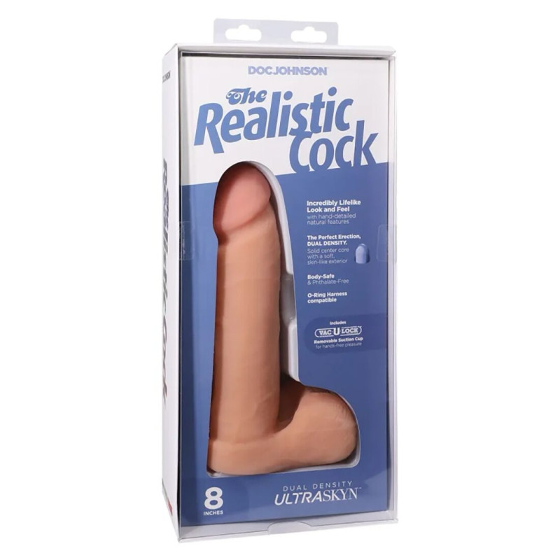 Фаллоимитатор Doc Johnson The Realistic Cock 8 inch ULTRASKYN