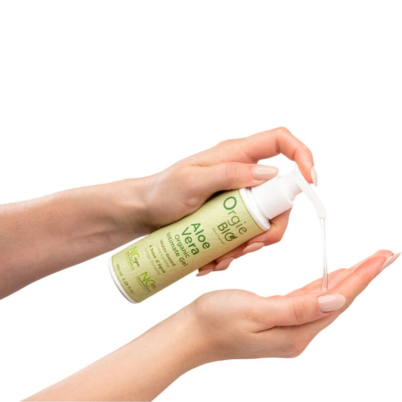 Органічний лубрикант із екстрактом алое вера Orgie BIO ALOE VERA 100 мл із дозатором