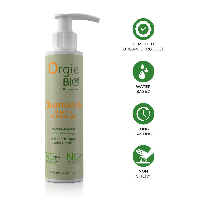 Органічний лубрикант із екстрактом ромашки Orgie BIO CHAMOMILE 100 мл із дозатором