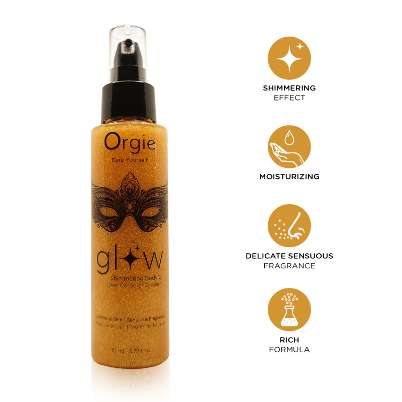 Шиммер для тіла з ароматом-афродизіаком Orgie Glow 110 мл