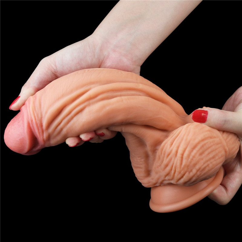 Фаллоимитатор LoveToy Dual-Layered Silicone Cock 10 Flesh