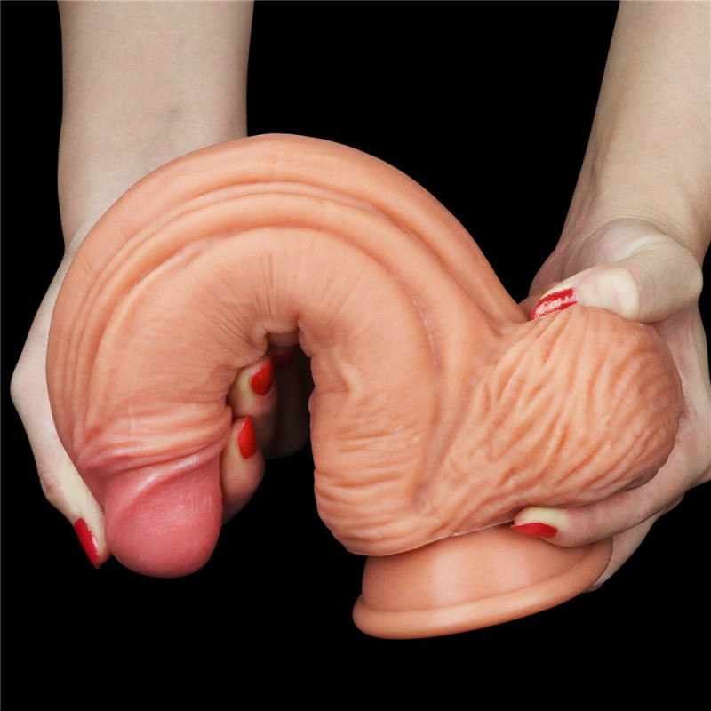 Фаллоимитатор LoveToy Dual-Layered Silicone Cock 10 Flesh