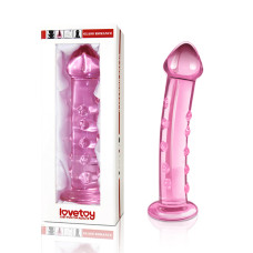 Фаллоимитатор LoveToy Glass Romance 7.5 236 Pink