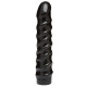 Дилдо Doc Johnson CodeBlack - 8 Inch Raging Vac-U-Lock із стимулювальним рельєфом, діаметр 3,8 см