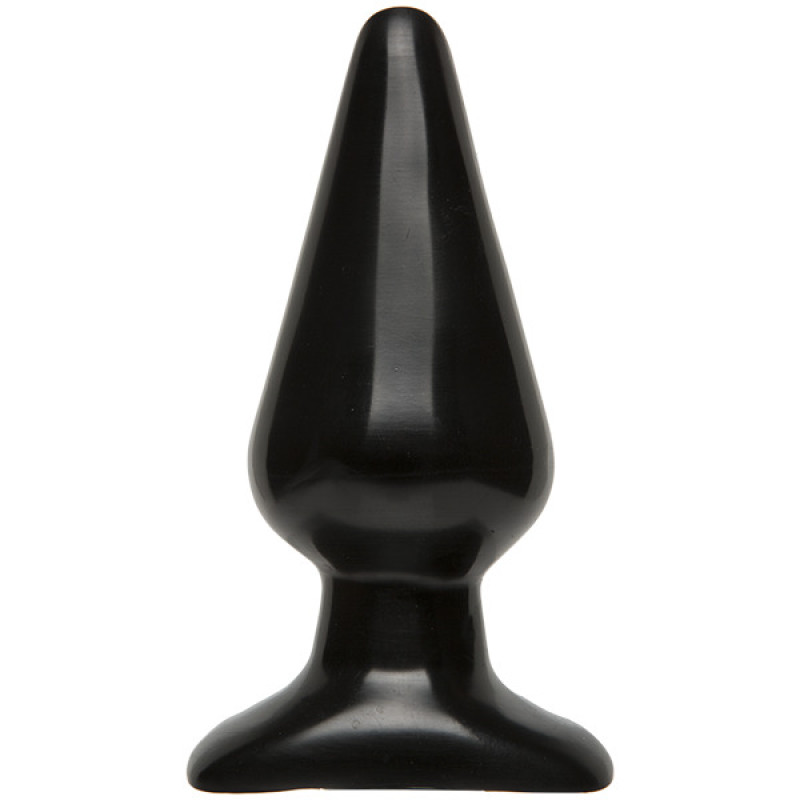 Анальна пробка Doc Johnson Smooth Classic Large - Black, макс. діаметр 5,7 см