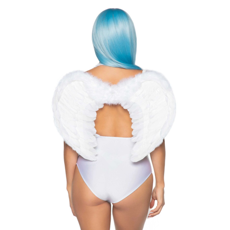 Крылья ангела Leg Avenue Marabou Feather Angel Wings, настоящие перья