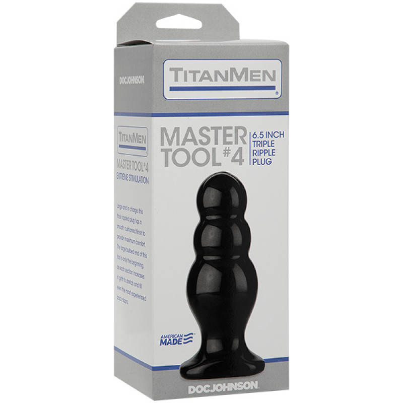 Анальний стимулятор Doc Johnson Titanmen Tools – Master, діаметр 6,6 см