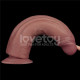 Реалистичный вибратор LoveToy Vibrating Dual Density Power Cock 10.5