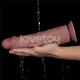 Реалистичный вибратор LoveToy Vibrating Dual Density Power Cock 10.5