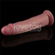 Реалистичный вибратор LoveToy Vibrating Dual Density Power Cock 10.5
