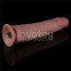 Реалистичный вибратор LoveToy Vibrating Dual Density Power Cock 10.5