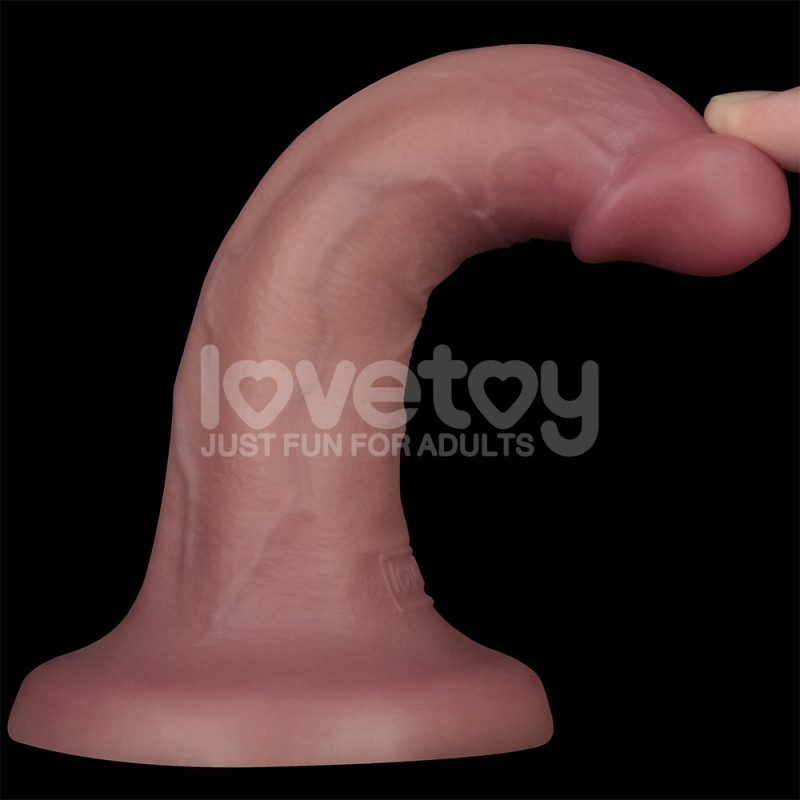 Реалістичний вібратор LoveToy Vibrating Dual Density Power Cock 6