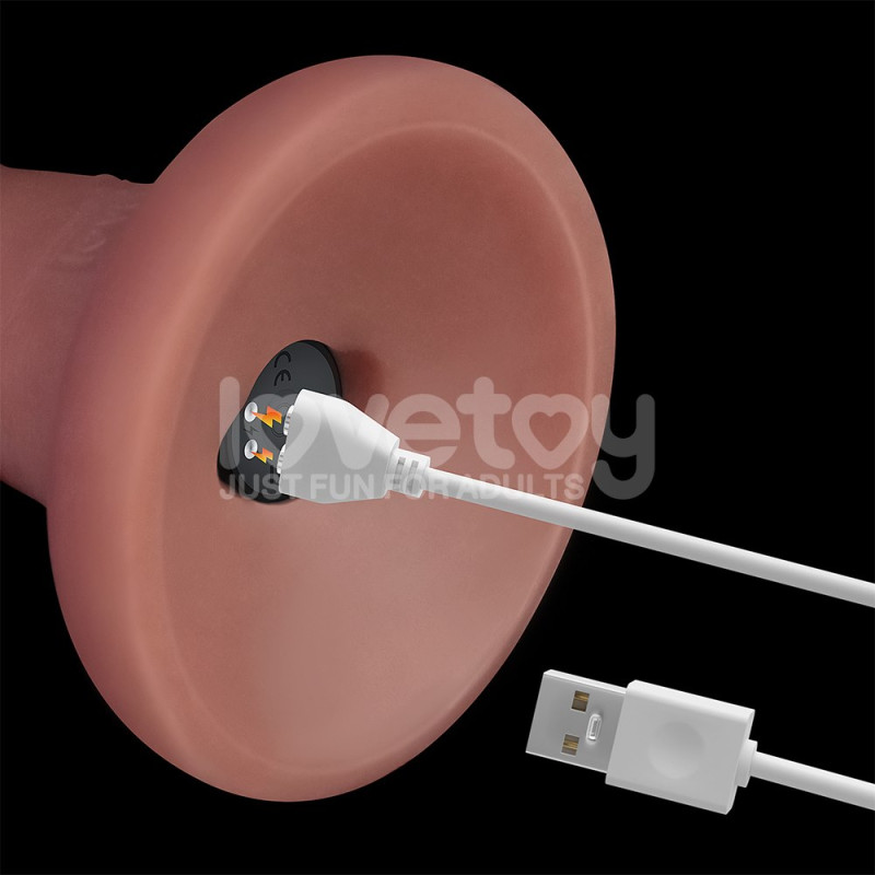 Реалістичний вібратор LoveToy Vibrating Dual Density Power Cock 6