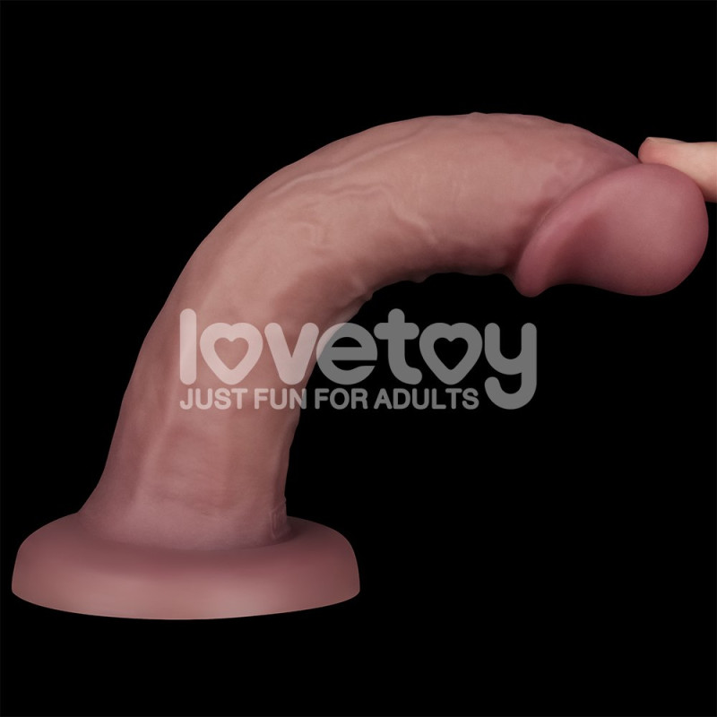 Реалістичний вібратор LoveToy Vibrating Dual Density Power Cock 8
