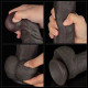 Фаллоимитатор LoveToy Dual Layered Bendable Silicone Cock XXL 14.5 Black