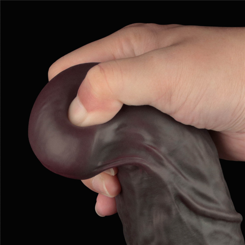 Фаллоимитатор LoveToy Dual Layered Bendable Silicone Cock XXL 14.5 Black