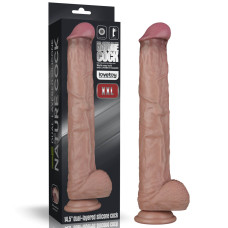 Фаллоимитатор LoveToy Dual Layered Bendable Silicone Cock XXL 14.5 Flesh