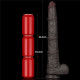 Фалоімітатор LoveToy Dual Layered Bendable Silicone Cock XXL 16 Black