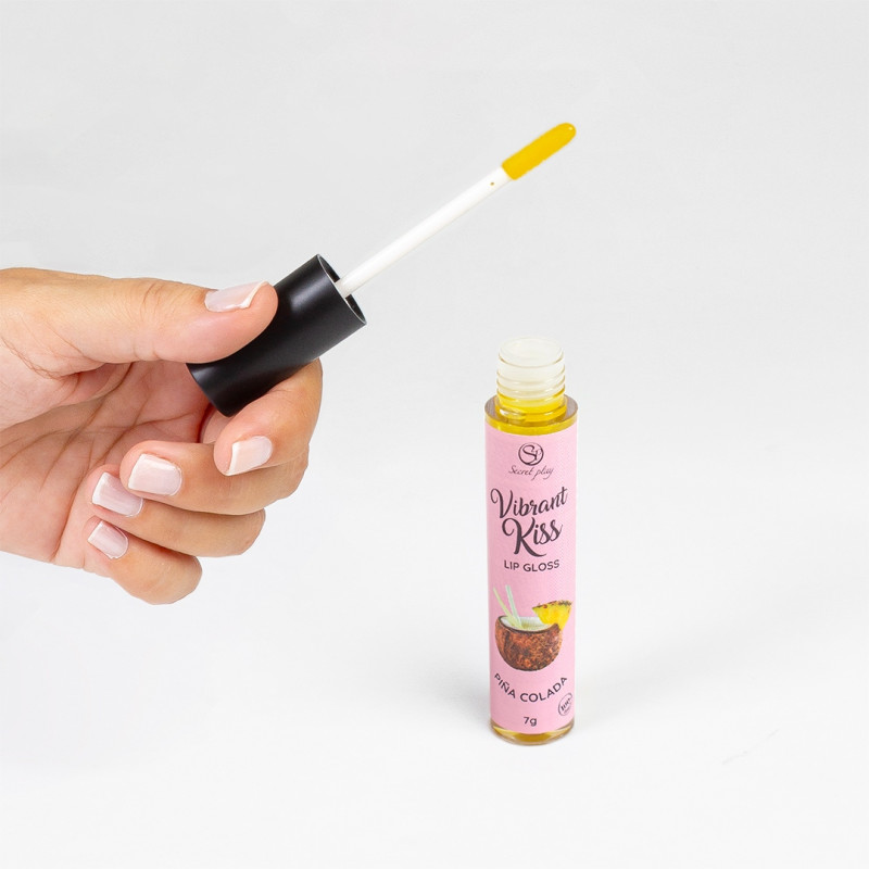 Блеск для губ с эффектом вибрации Secret Play Pina Colada Lip Gloss Vibrant Kiss