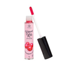 Блеск для губ с эффектом вибрации Secret Play Strawberry Gum Lip Gloss Vibrant Kiss