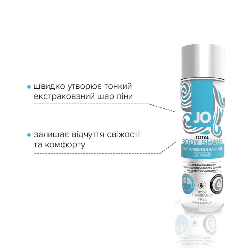 Гель для гоління System JO TOTAL BODY ANTI-BUMP INTIMATE SHAVING GEL 240 мл