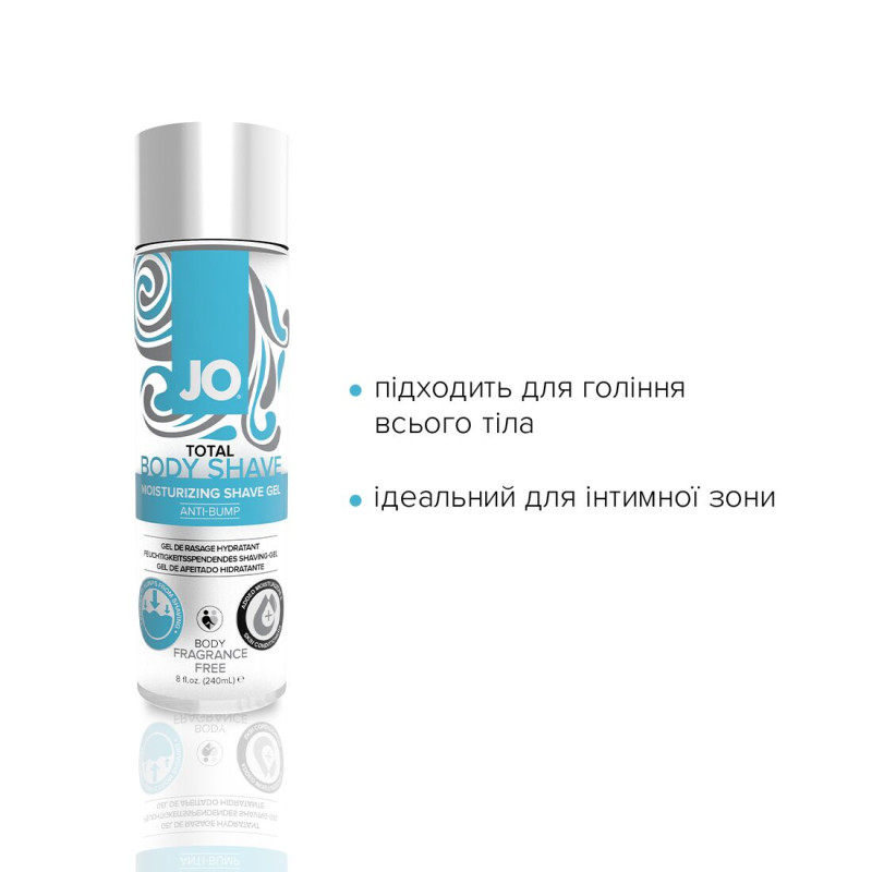 Гель для гоління System JO TOTAL BODY ANTI-BUMP INTIMATE SHAVING GEL 240 мл