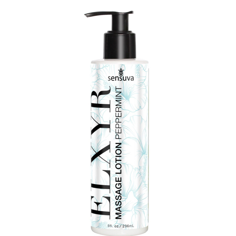 Лосьйон для масажу ніг та ступень Sensuva ELXYR Massage Lotion Peppermint (236 мл)