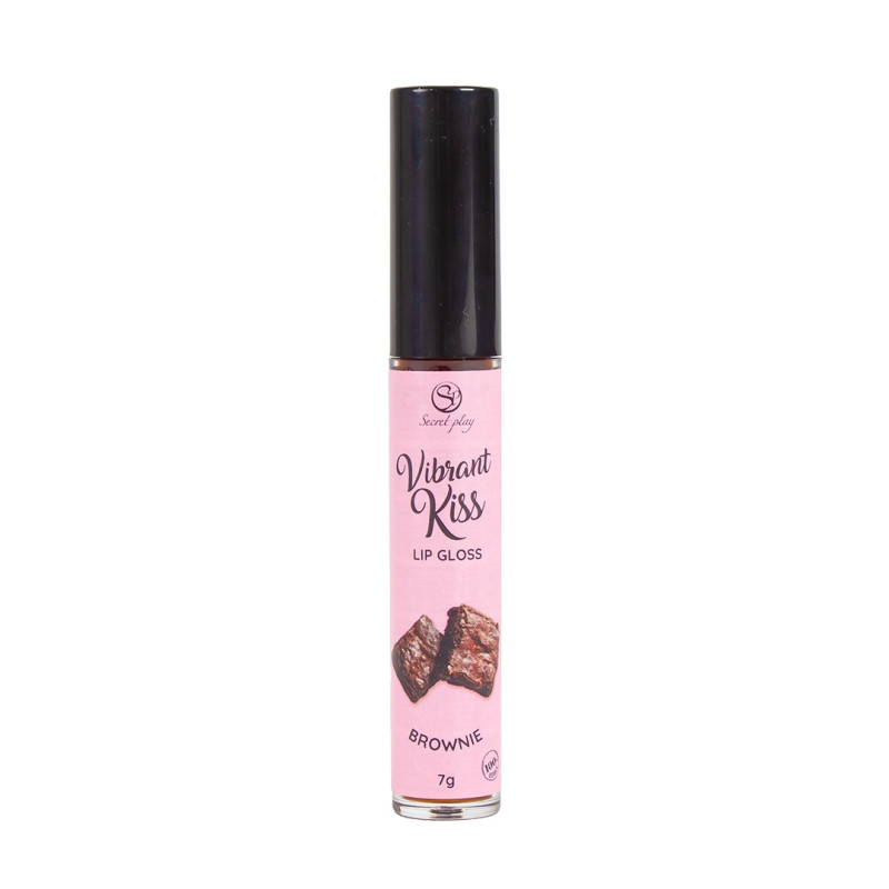 Блеск для губ с эффектом вибрации Secret Play Brownie Lip Gloss Vibrant Kiss
