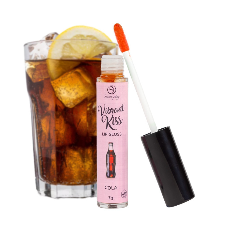 Блеск для губ с эффектом вибрации Secret Play Coke Lip Gloss Vibrant Kiss